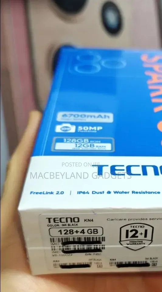 New Tecno Spark 50 128 GB Black