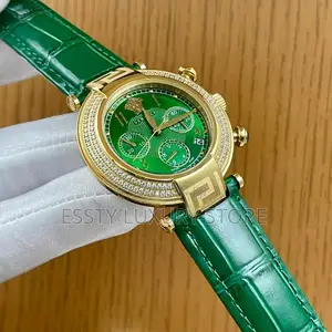 Automatic Quality Luxury Veserace Leather Wristwatch