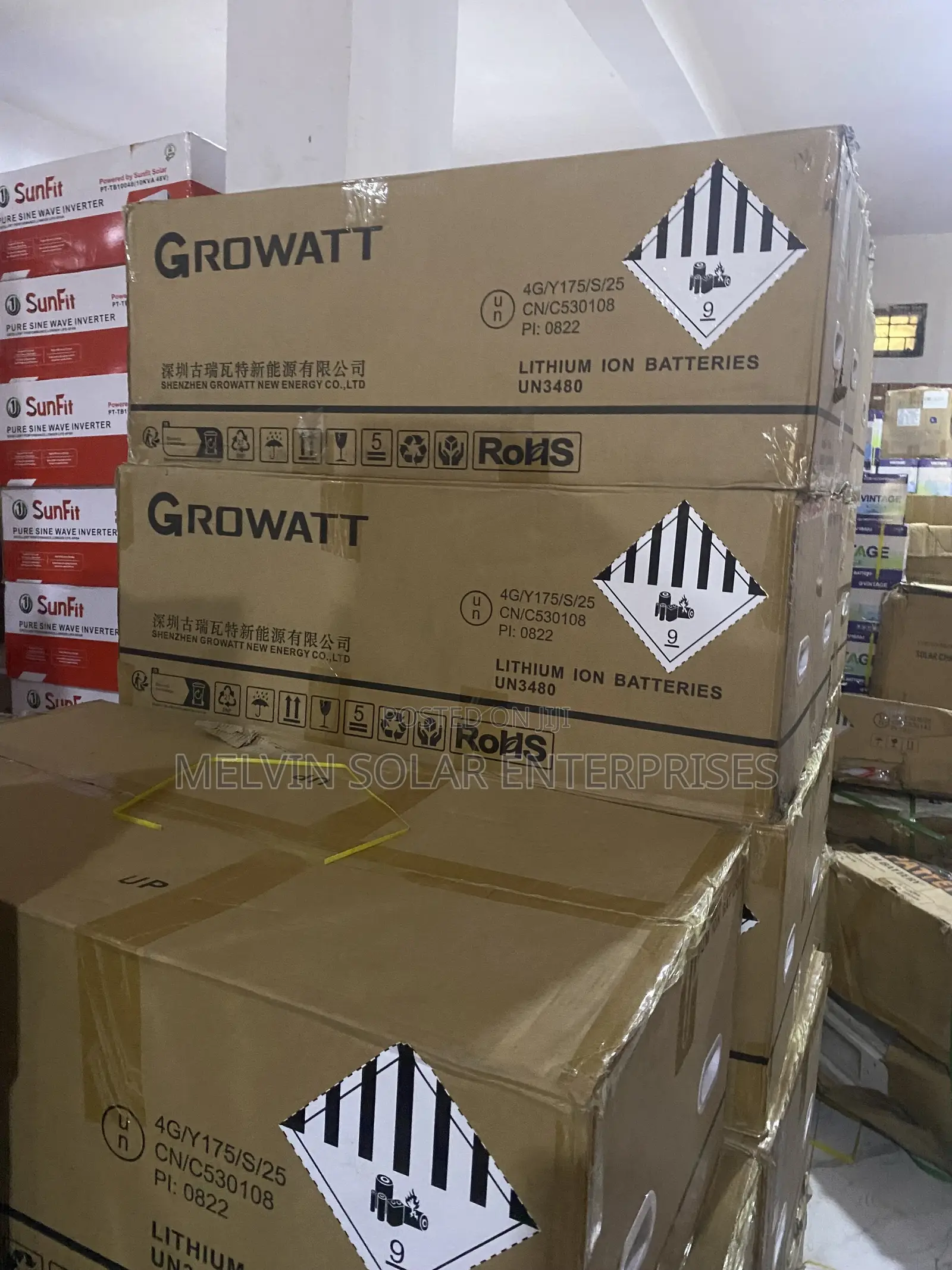 16kwh Growatt Solar Lithium Ion Phosphate Batteries Available Now.