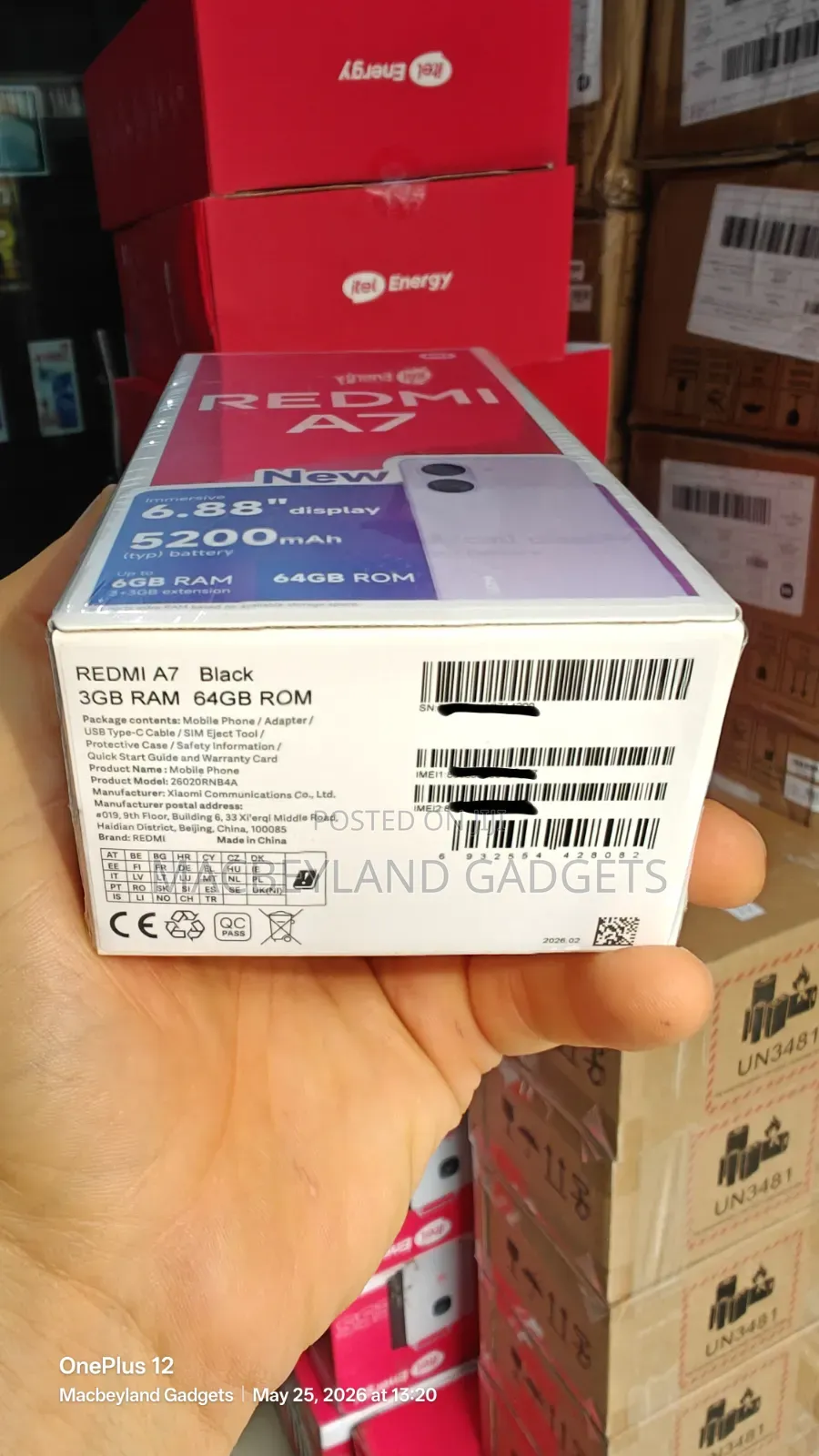 New Xiaomi Redmi A7 64 GB Black