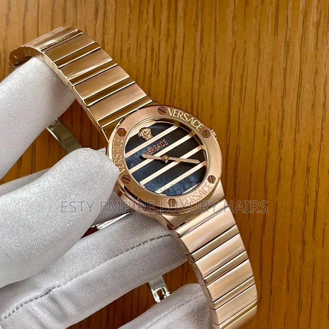 High Quality Luxury Female Versace Chain Watch