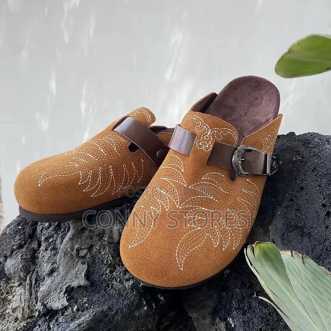 Cop the Embroidered Cowboy Clogs