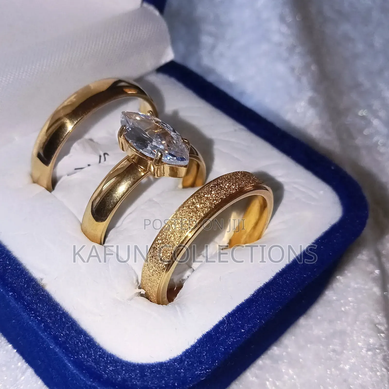 Non-Tarnishing Titanium Steel Wedding Rings Set
