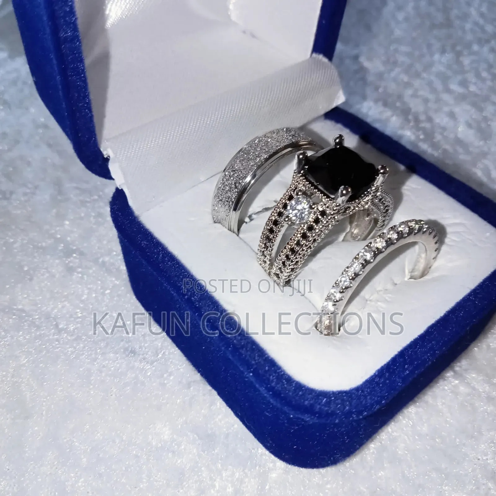 Non-fading Titanium Steel And 18kgp Couples Ring Set