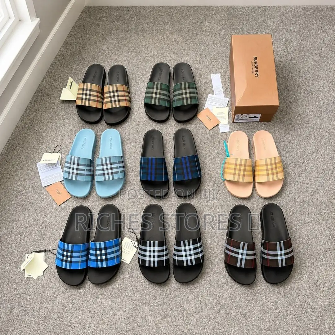 Burberry Check Slides | Lorash Luxury