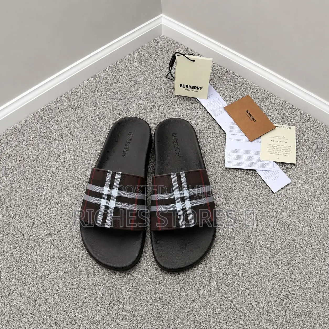 Burberry Check Slides | Lorash Luxury