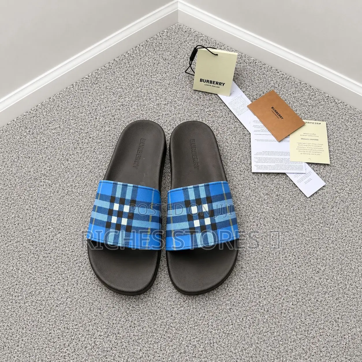 Burberry Check Slides | Lorash Luxury