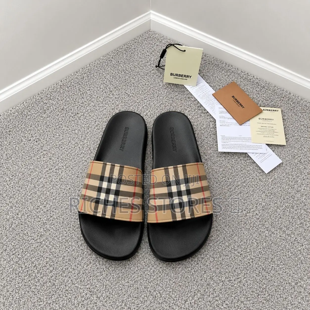 Burberry Check Slides | Lorash Luxury