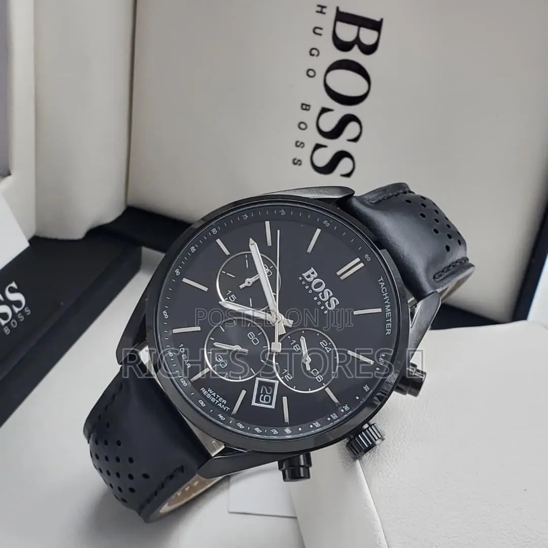 Luxury Hugo Boss Battery Powered Leather Watch