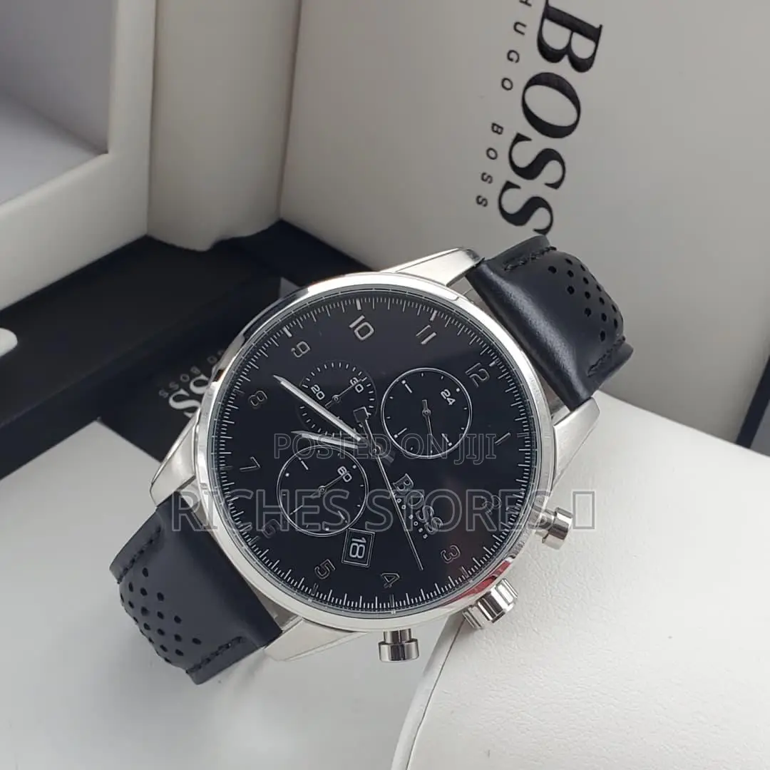 Luxury Hugo Boss Battery Powered Leather Watch