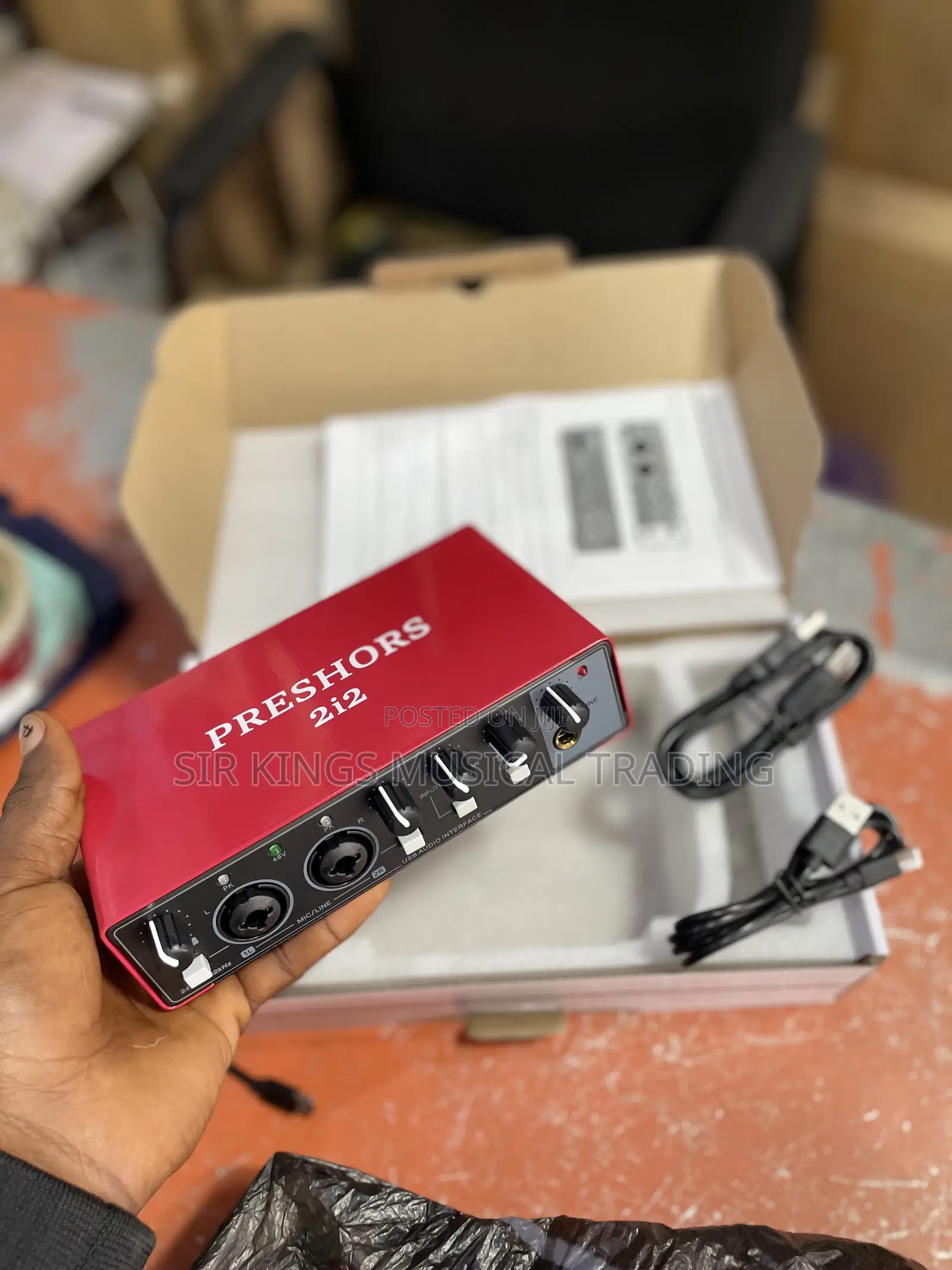 High Quality Preshors 2i2 Studio Sound Card