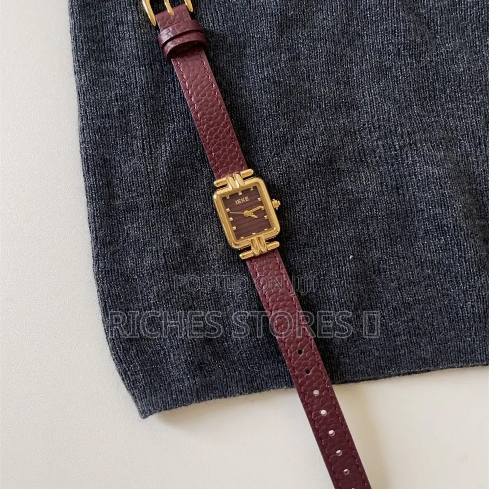 Ieke Ancora Red Series Women's Leather Strap Watch
