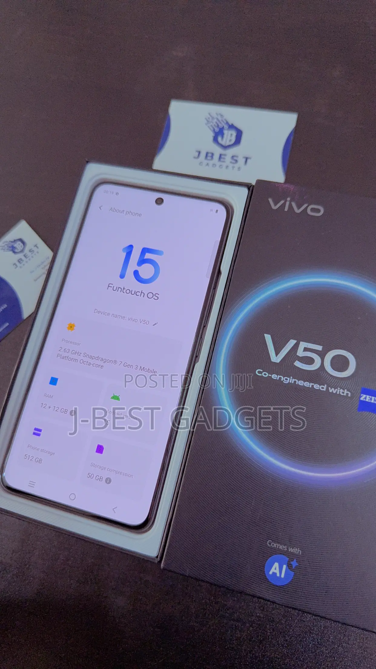 Vivo V50 512 GB Gray