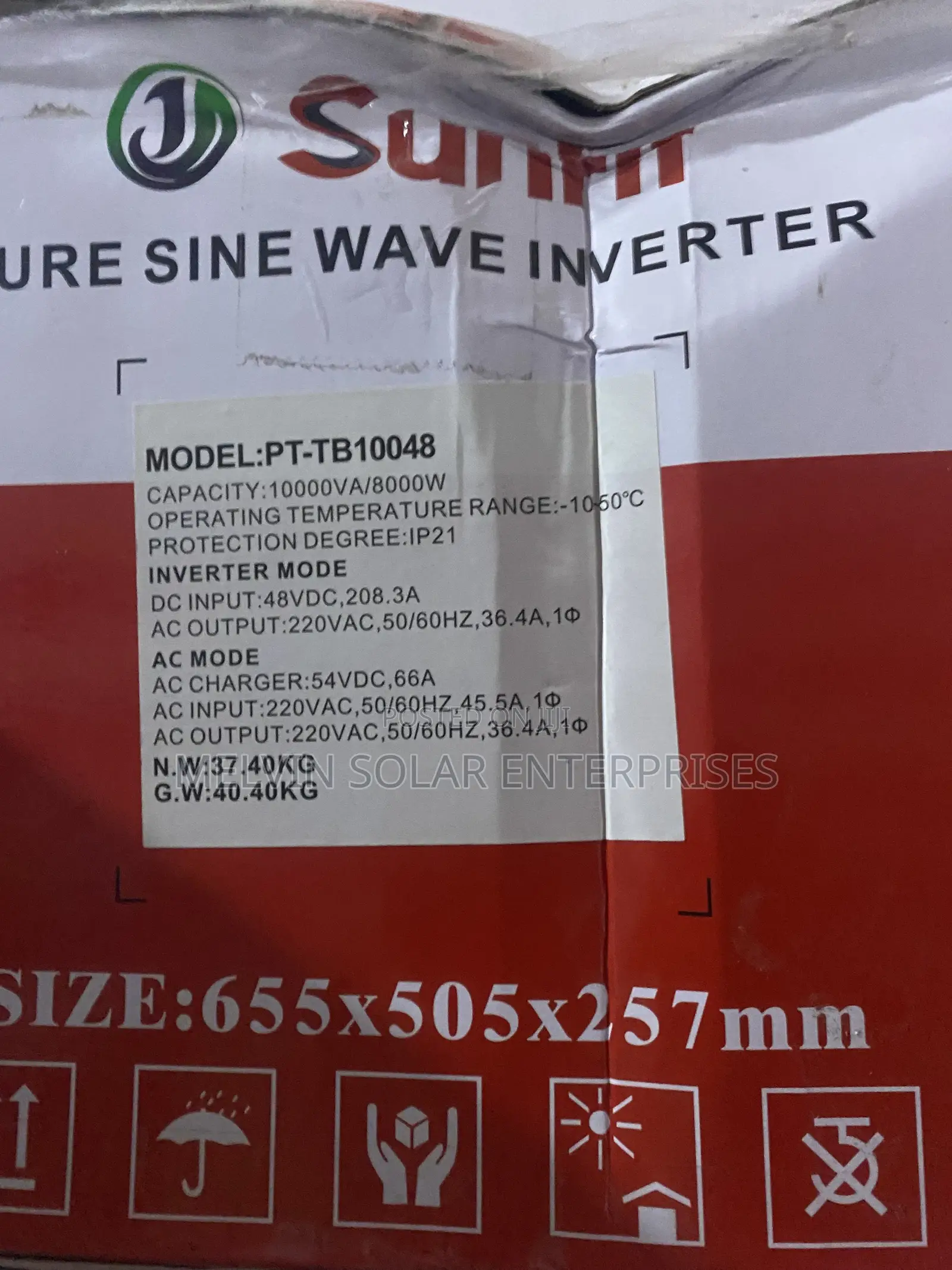 10kva 48v Sunfit Solar Pure Sine Wave Inverter Available in Store Now
