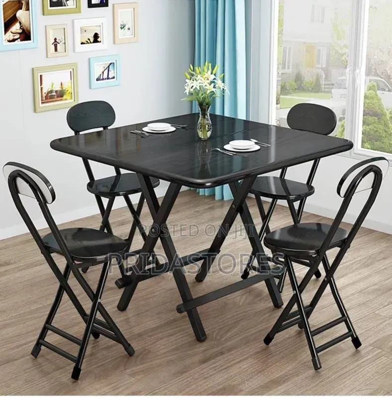 Foldable Table And Two Chairs Set(70x70cm)