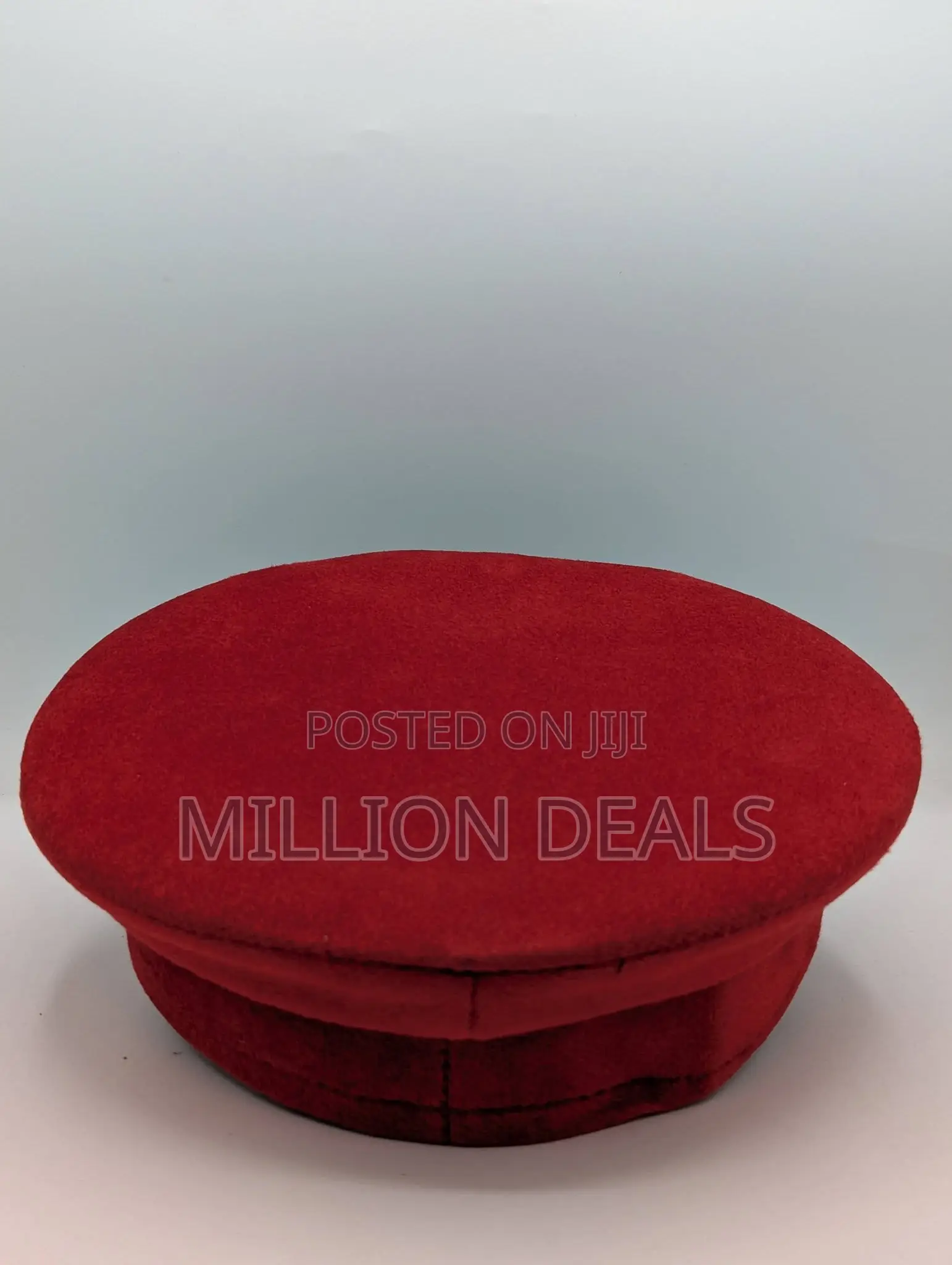 Classic Chauffeur Captain Sailor Trendy Hat - Red