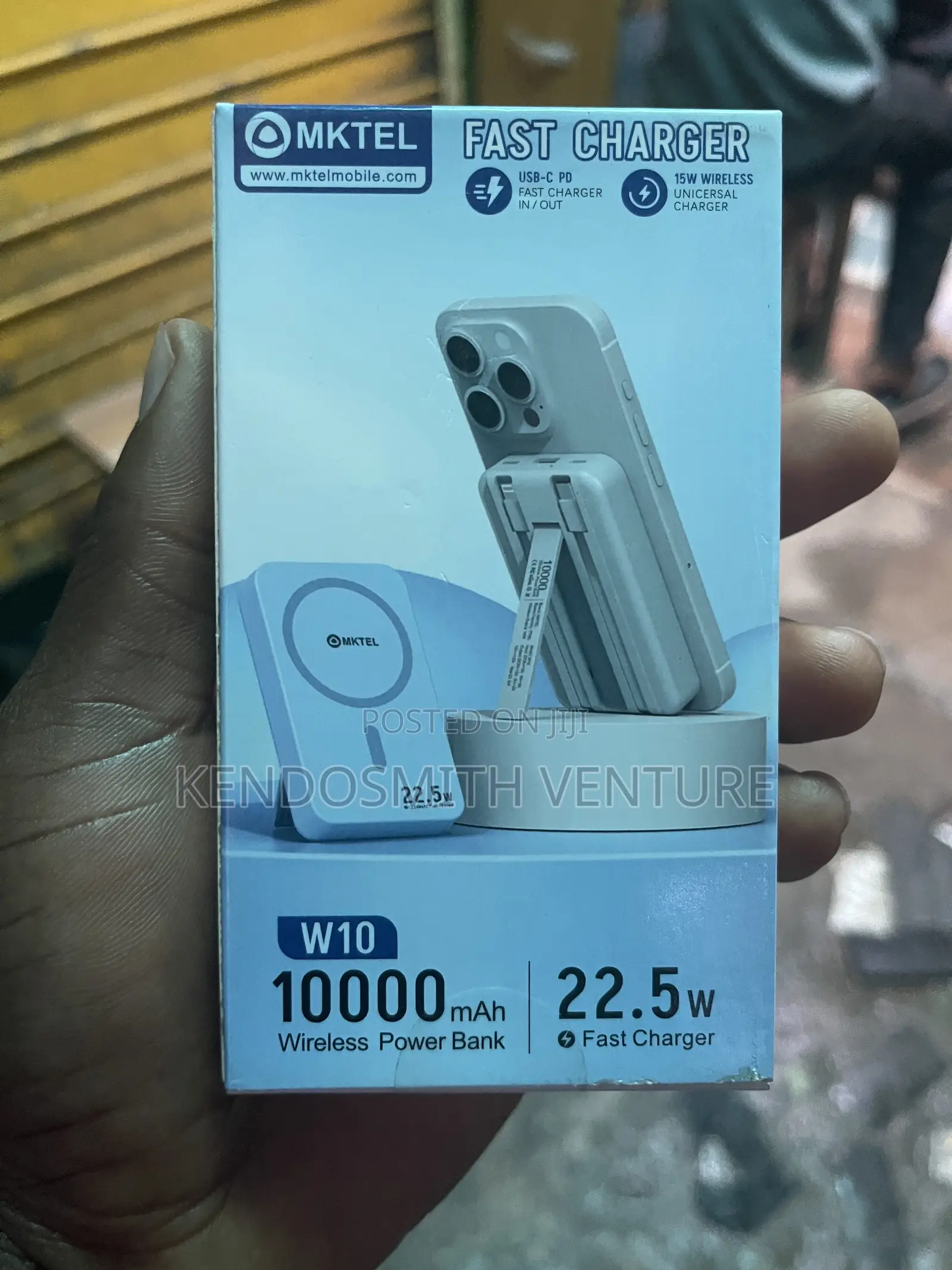 Mktel W10 10000mah Wireless Power Bank 22.5w Fast Charger