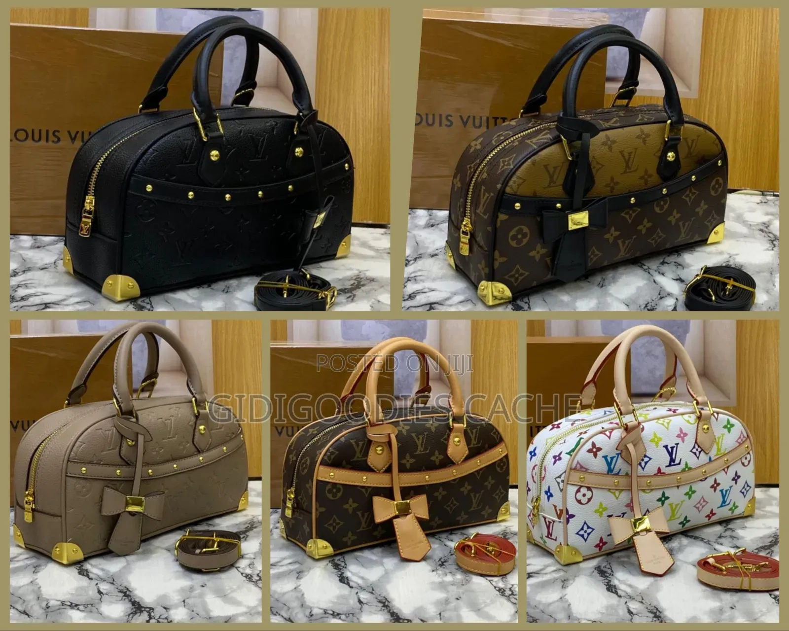 Monogram Bowler-Style Top Handle Lv Bags