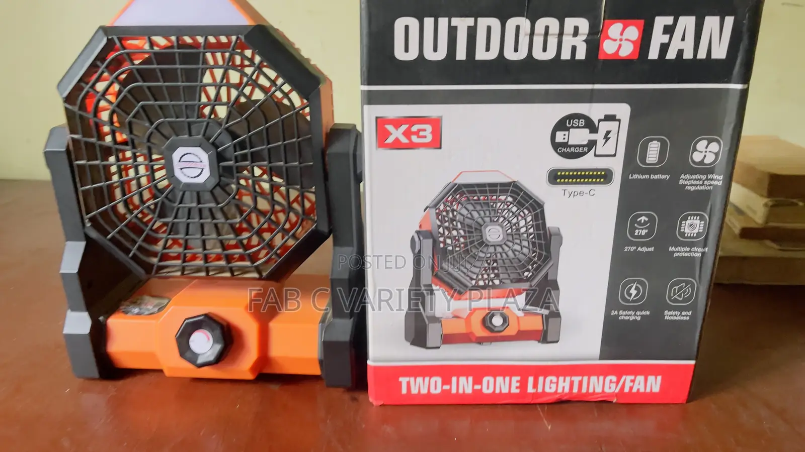 Lithium Rechargeable Fan
