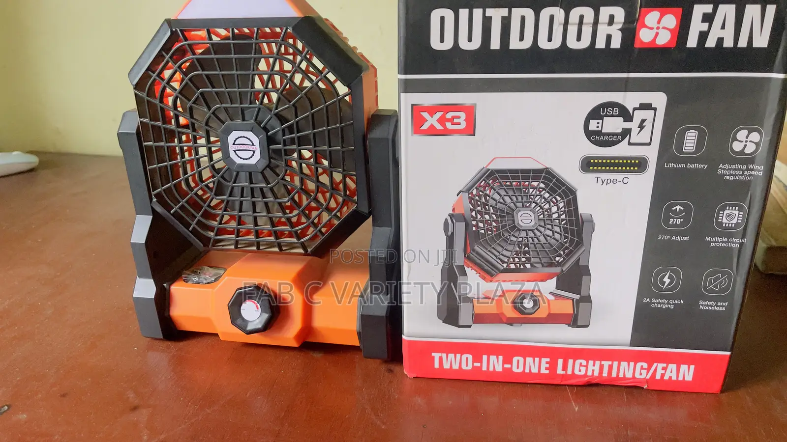 Lithium Rechargeable Fan