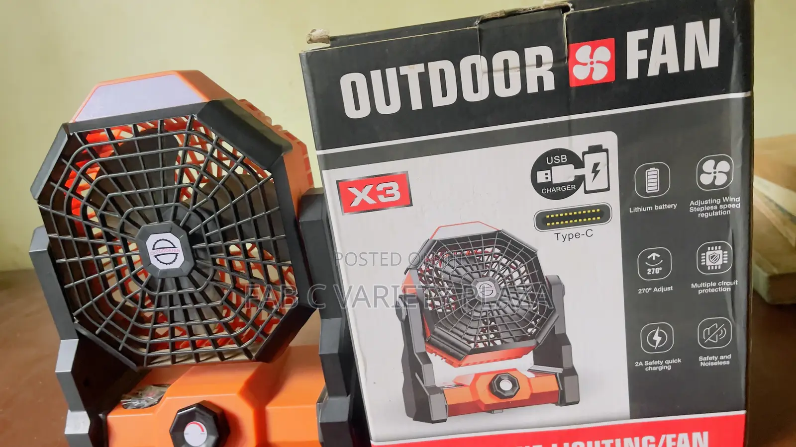 Lithium Rechargeable Fan