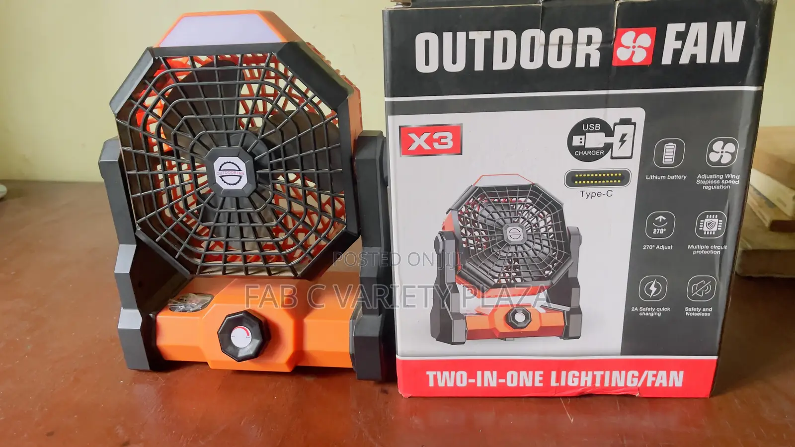 Lithium Rechargeable Fan