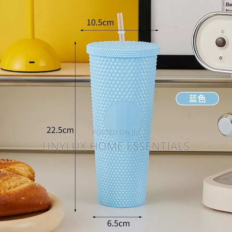 Water Cup With Straw 
(12pcs)