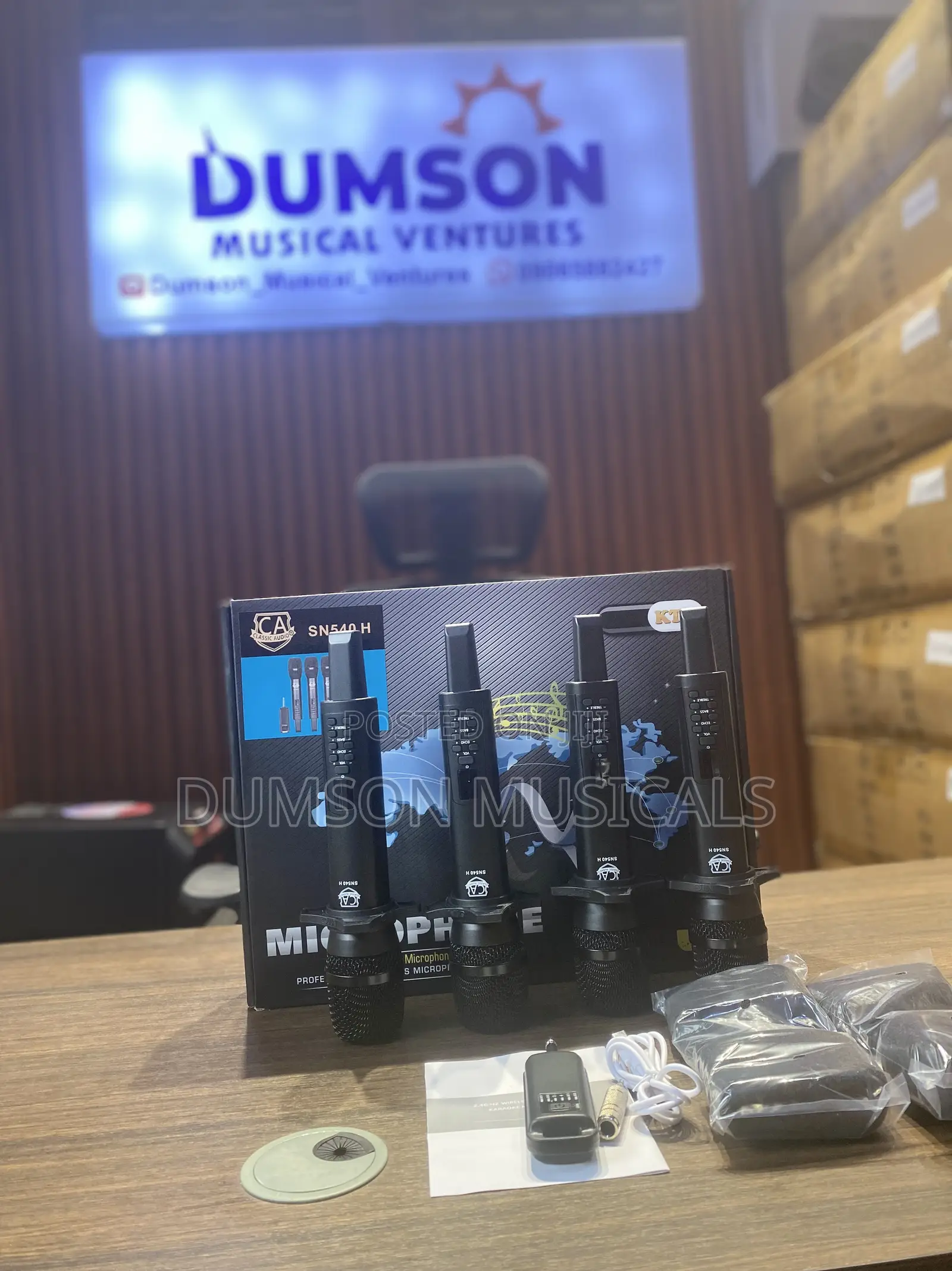 Classic Audio Sn540h 4in1 Wireless Microphone System Uhf
