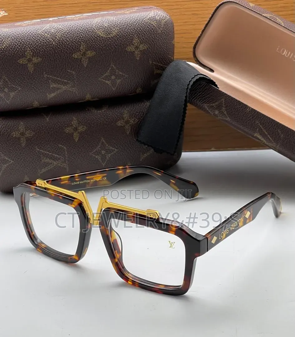 Luxury Inspired Square Frame Sunglasses Black Gold v-Bridge