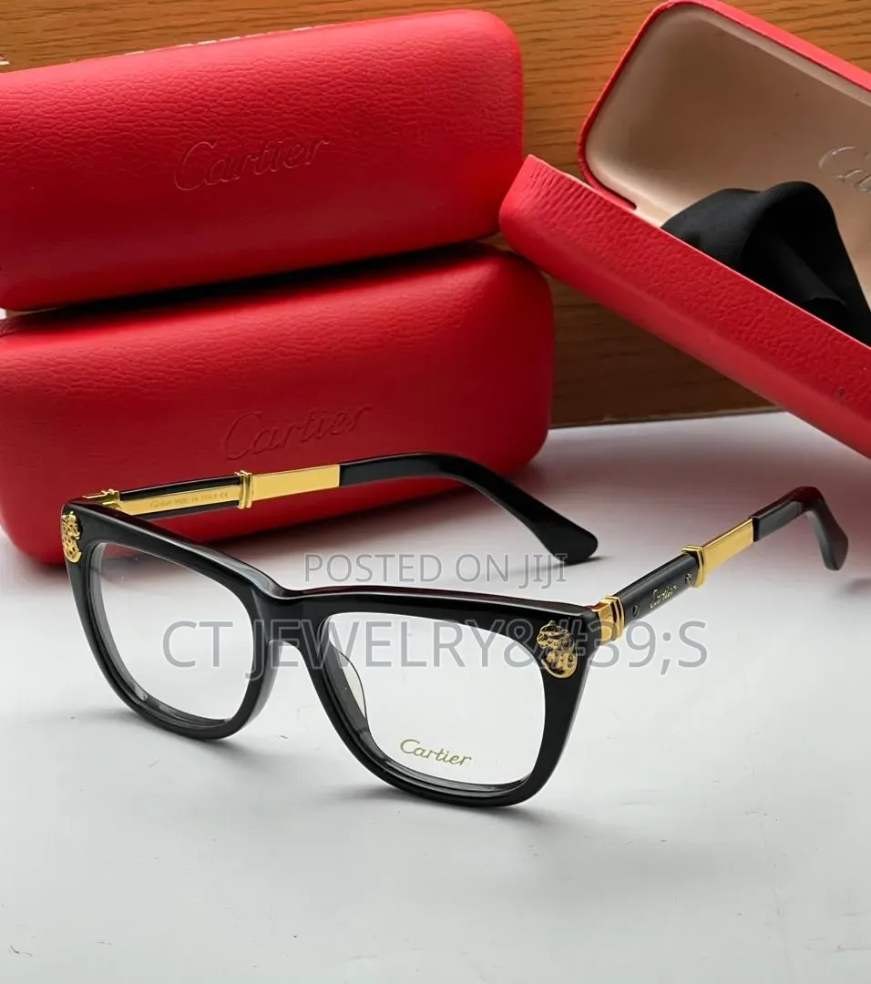 Hot Trend Cartier Style Sunglasses Uv400, Gold Detail, Premium Shades