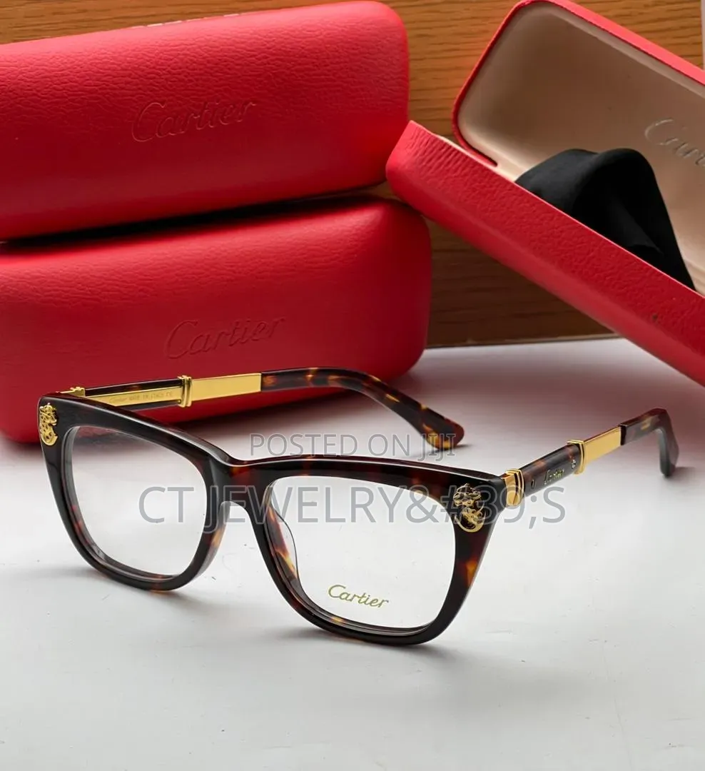 Hot Trend Cartier Style Sunglasses Uv400, Gold Detail, Premium Shades
