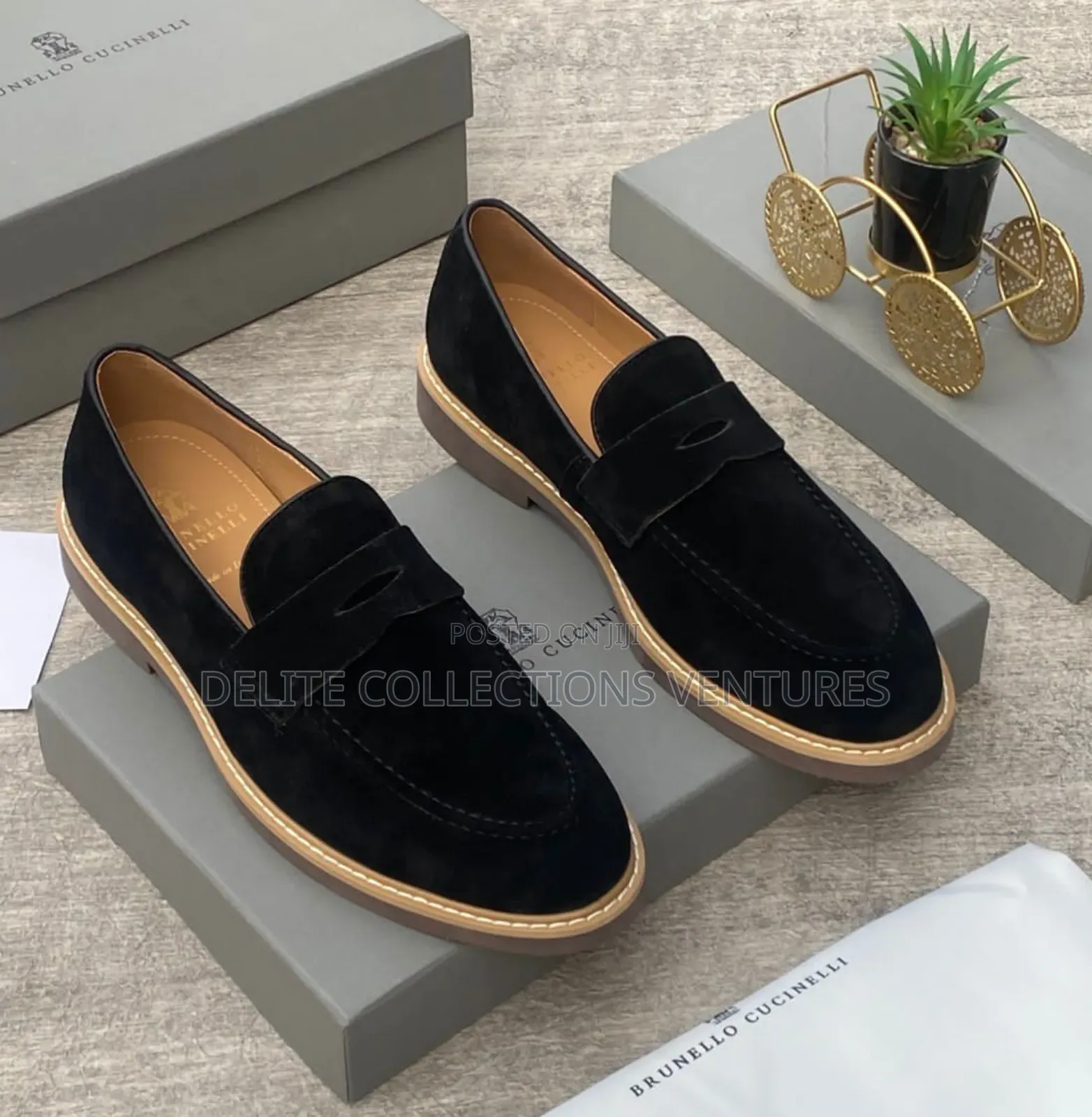 *New "Brunello Cucinelli" Luxury Designer High Quality Loafers
