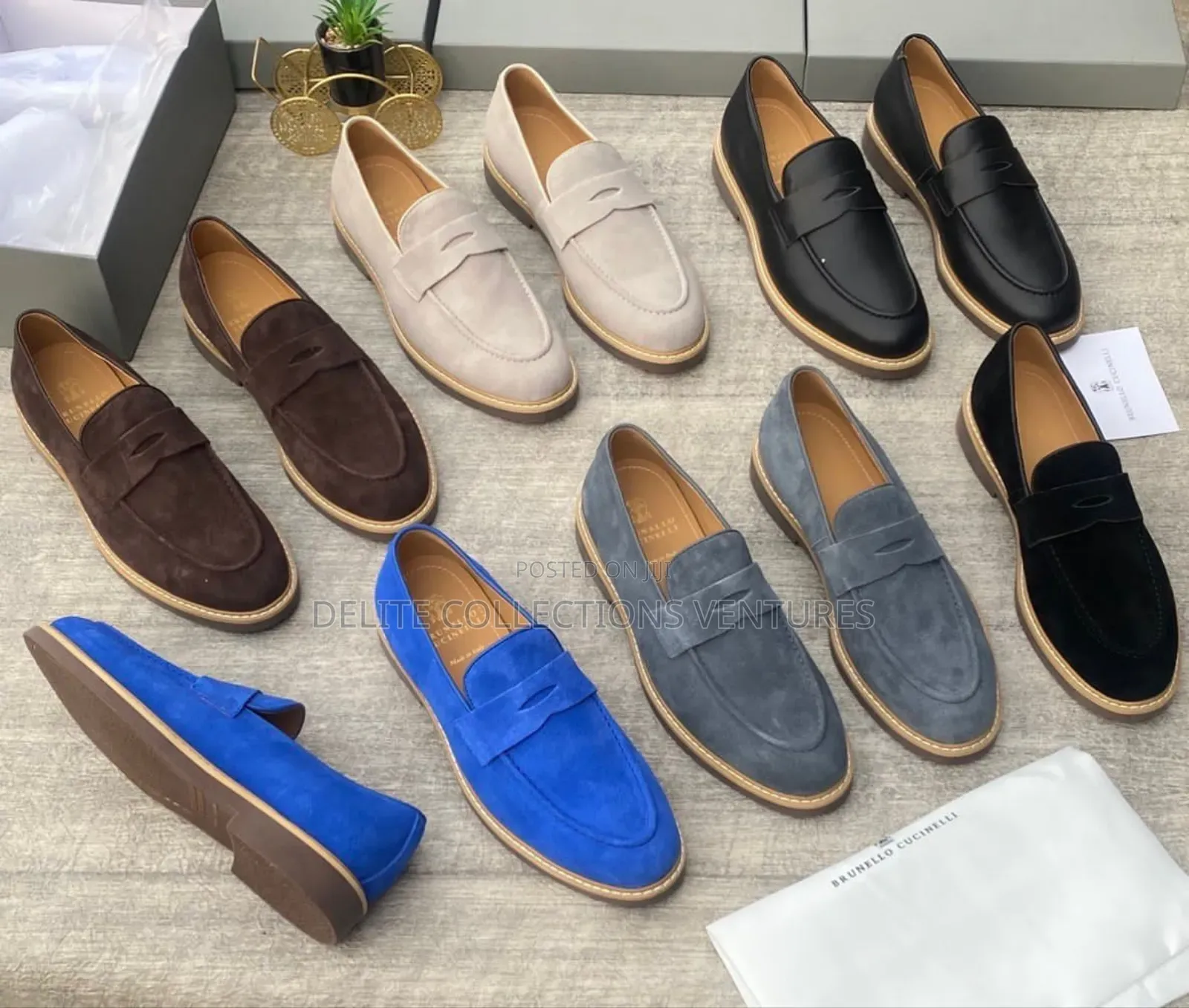 *New "Brunello Cucinelli" Luxury Designer High Quality Loafers