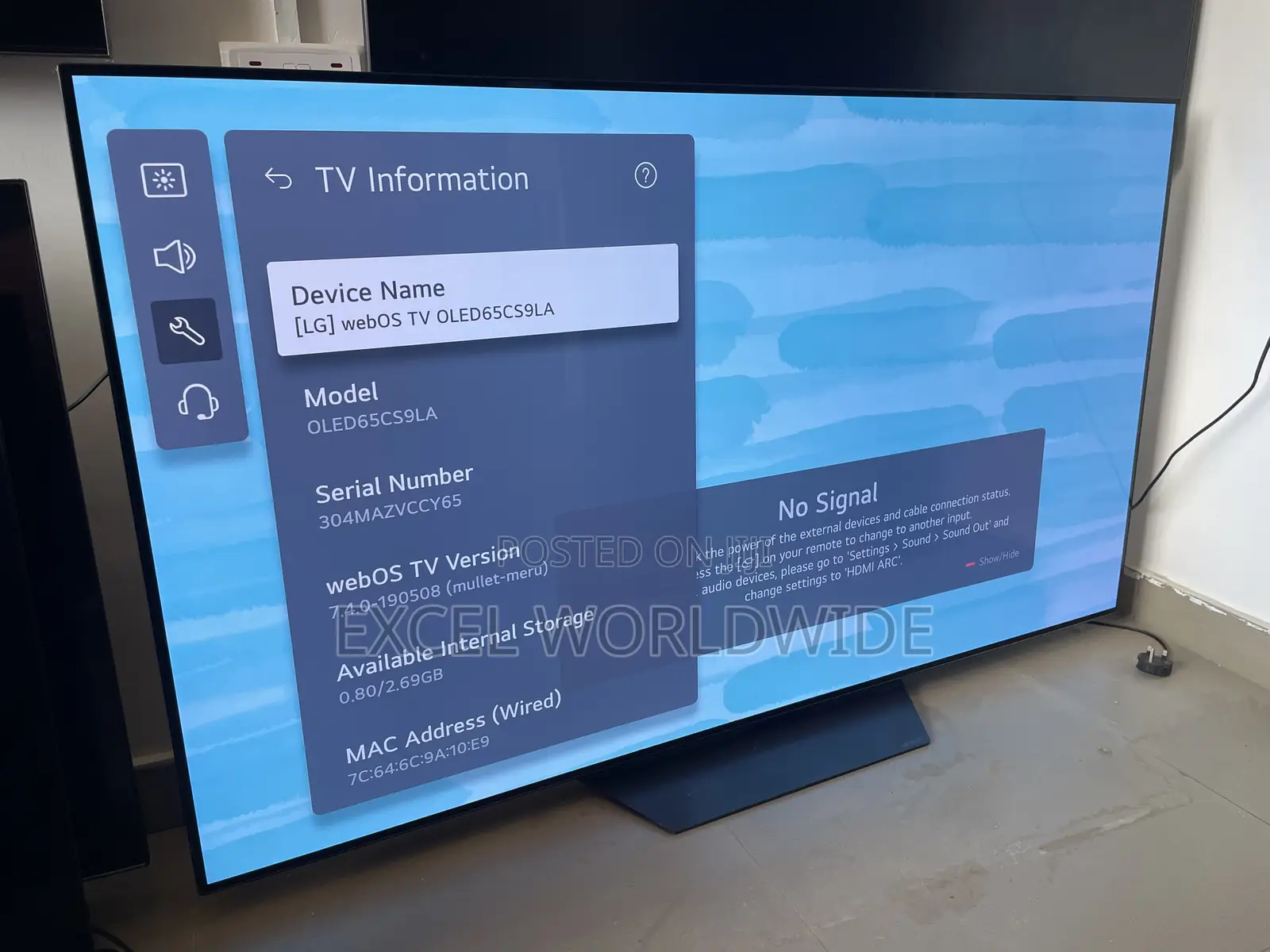 Lg 65" Oled Smart Tv / A9 Gen5 Processor, Dolby Vision Iq Atmos