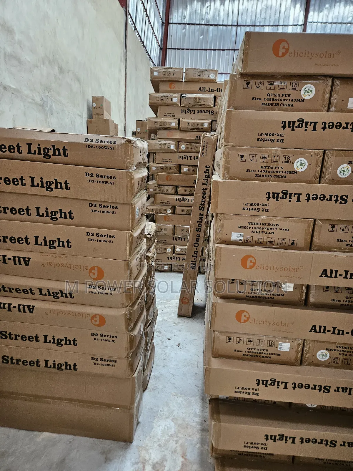 100w D2 Felicity Solar Street Lights