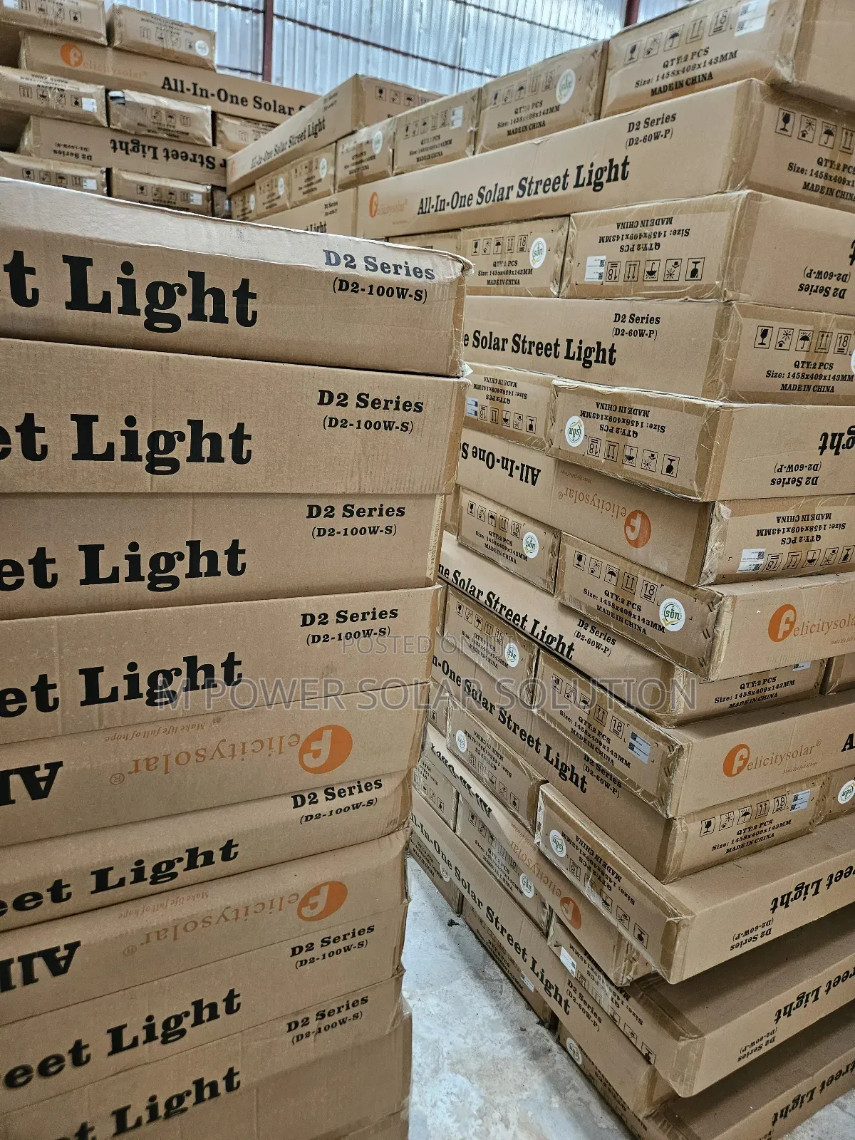 100w D2 Felicity Solar Street Lights
