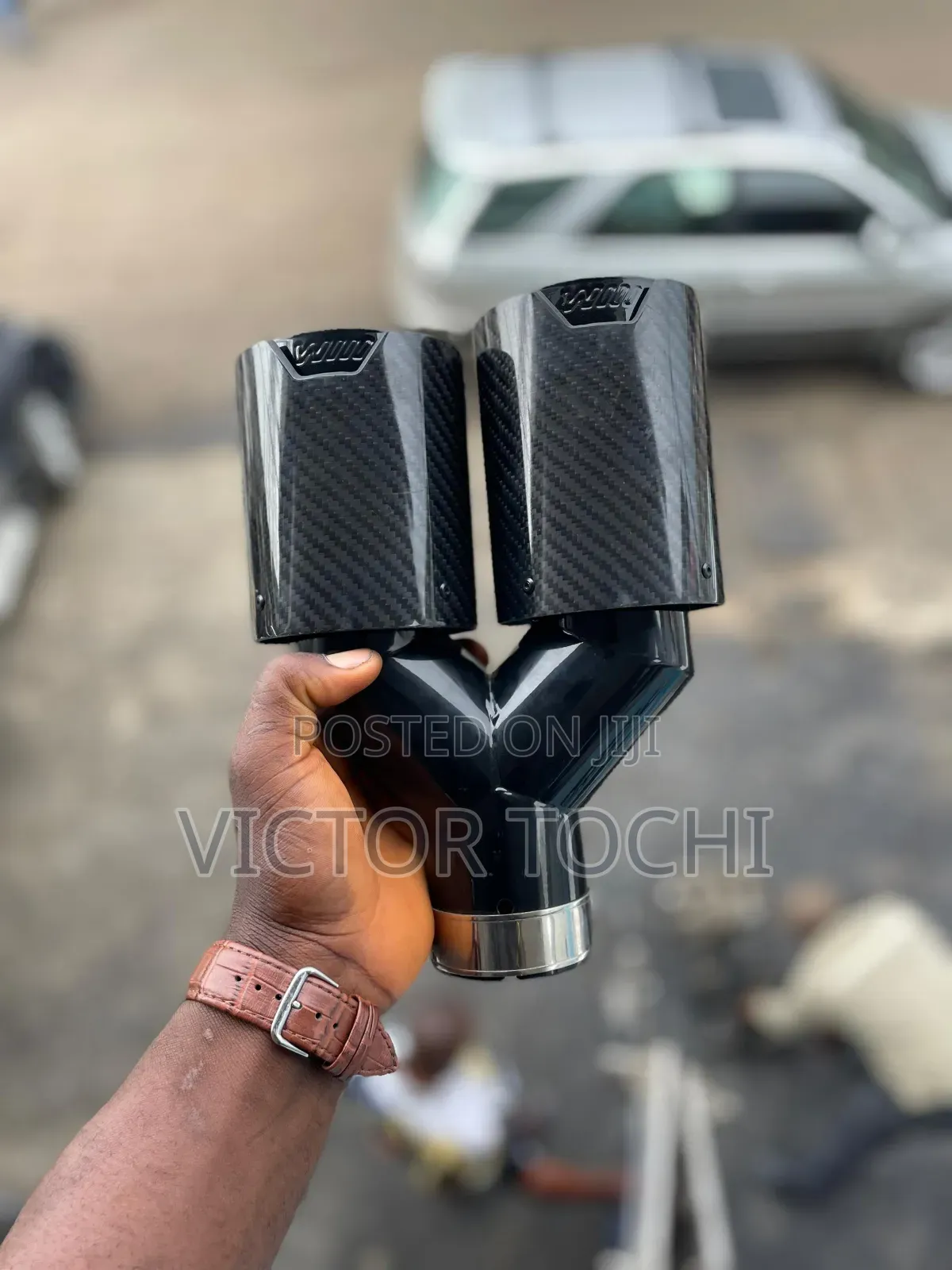 Universal Carbon Fiber Dual Exhaust Muffler Tips