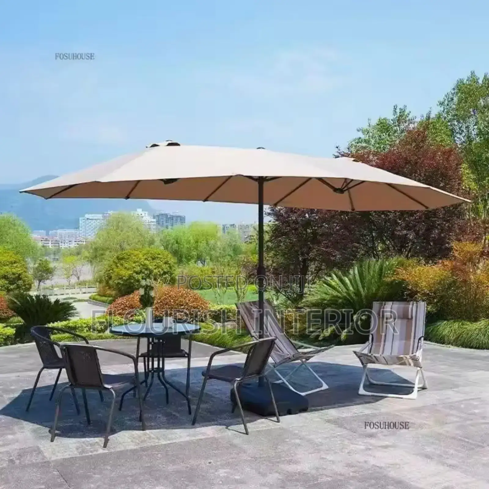 High Quality Imported Unique 2in1 Outdoor Umbrella.