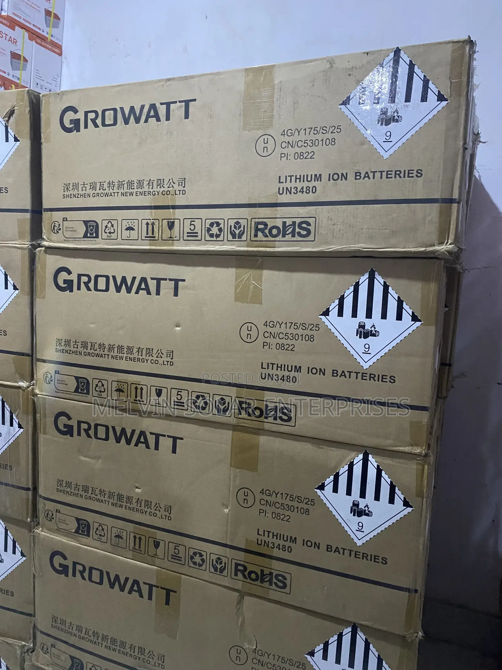16kwh 51.2v Growatt Solar Lithium Ion Phosphate Batteries Available