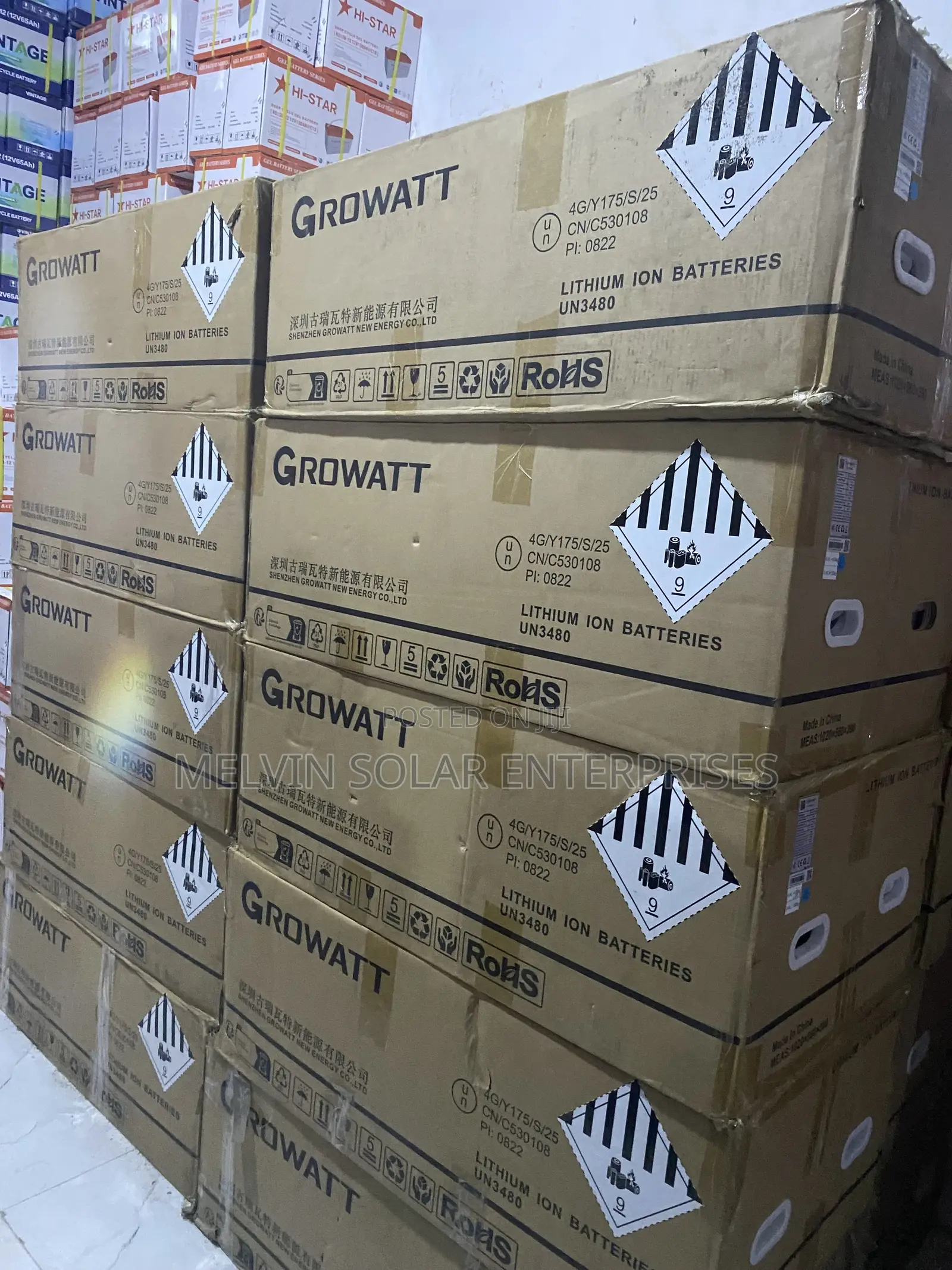 16kwh 51.2v Growatt Solar Lithium Ion Phosphate Batteries Available