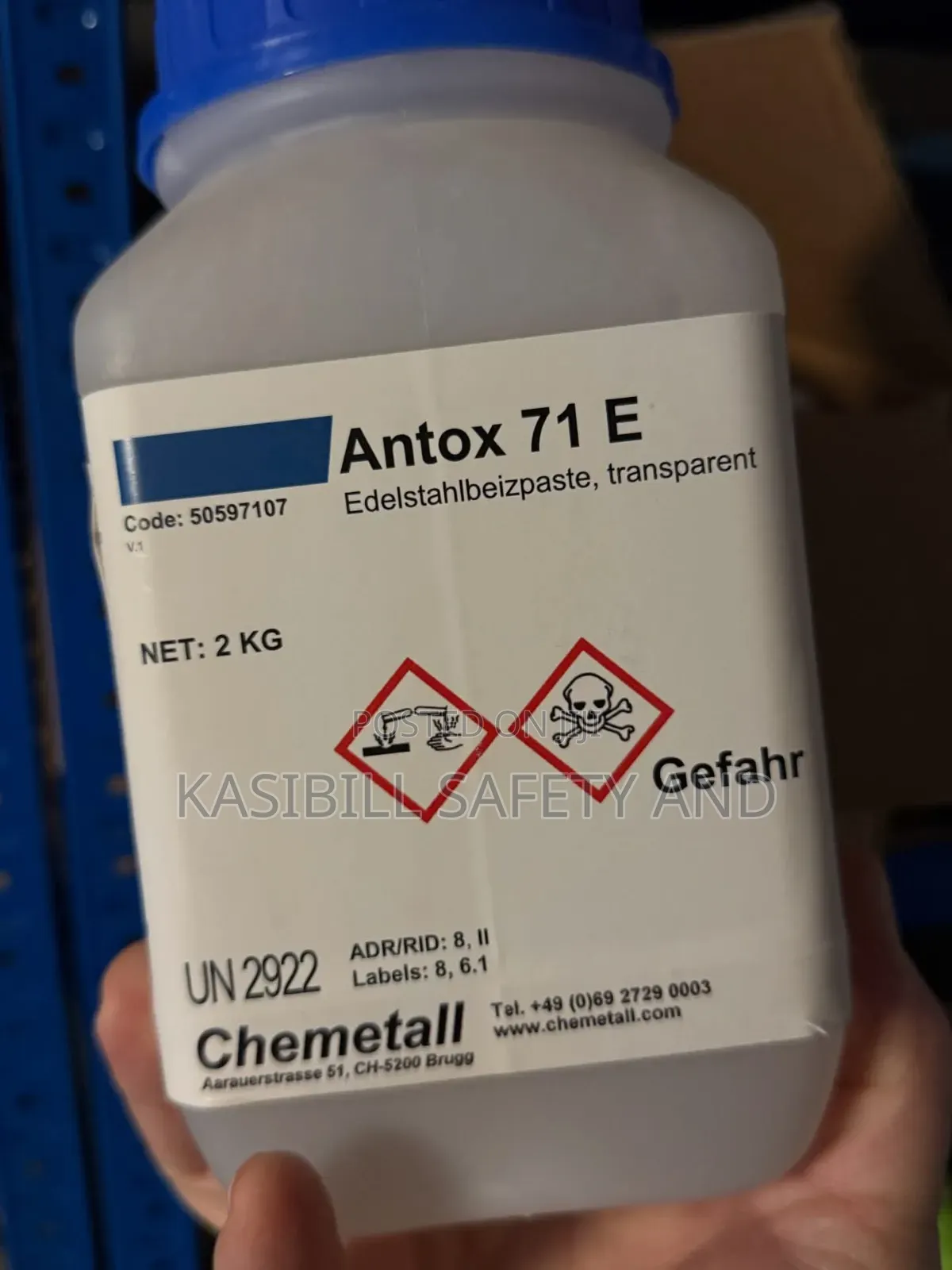 Antox 71 E, A High-performance Pickling Paste