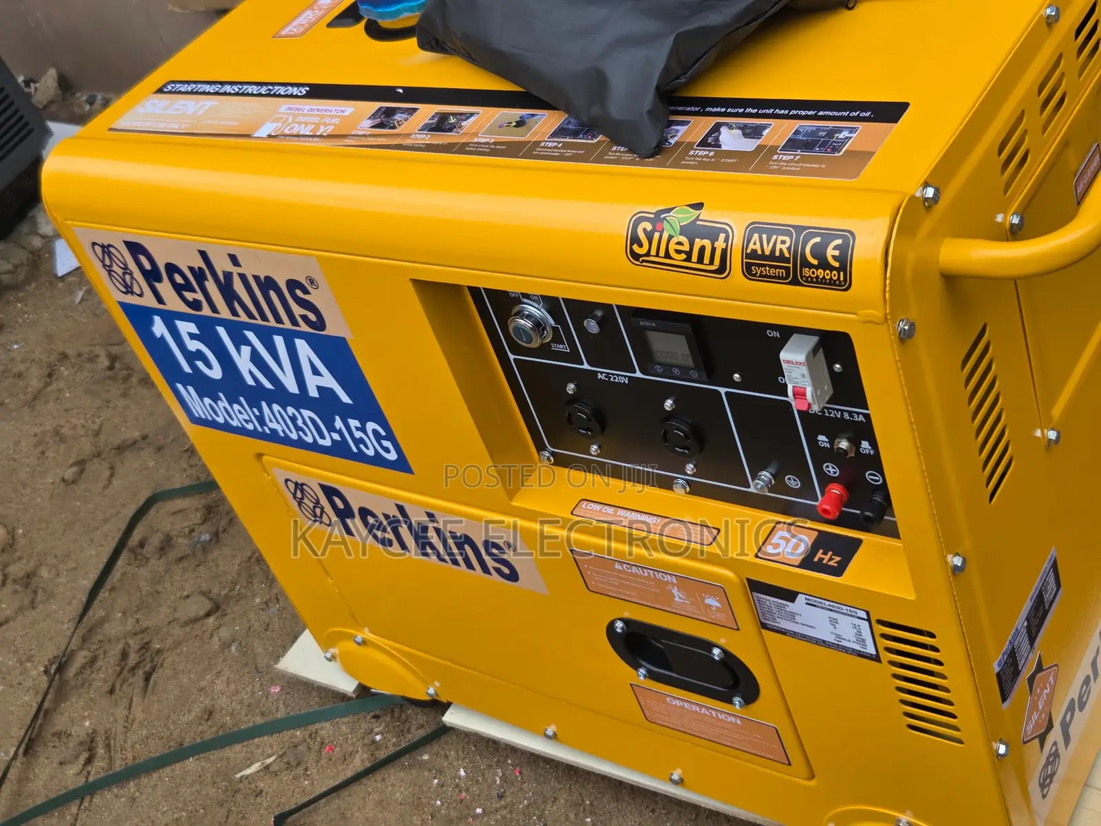 Efficient 15kva Perkins Soundproof Generator for Business Use