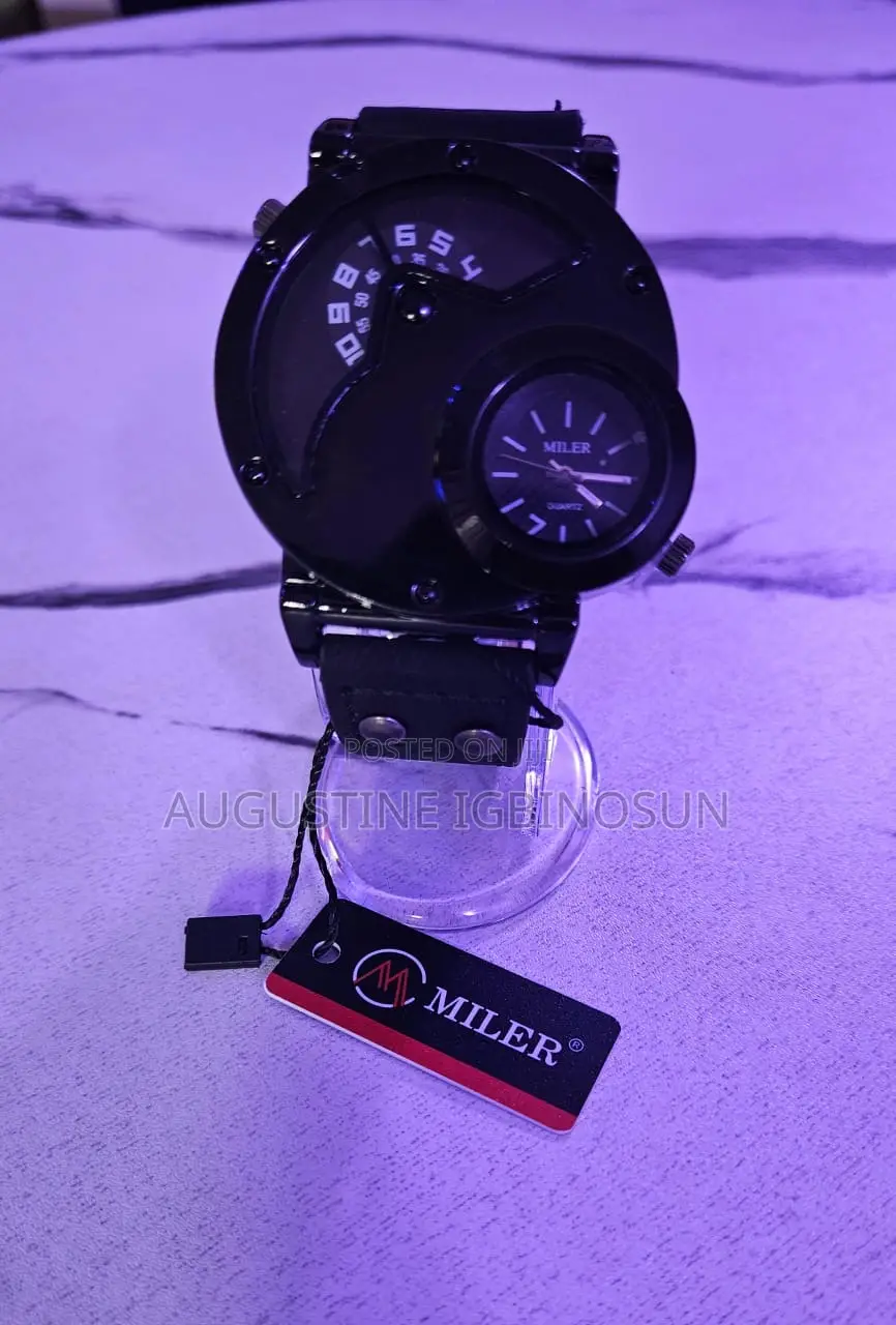 Miler Brand Dual Time Zone Quart Watch