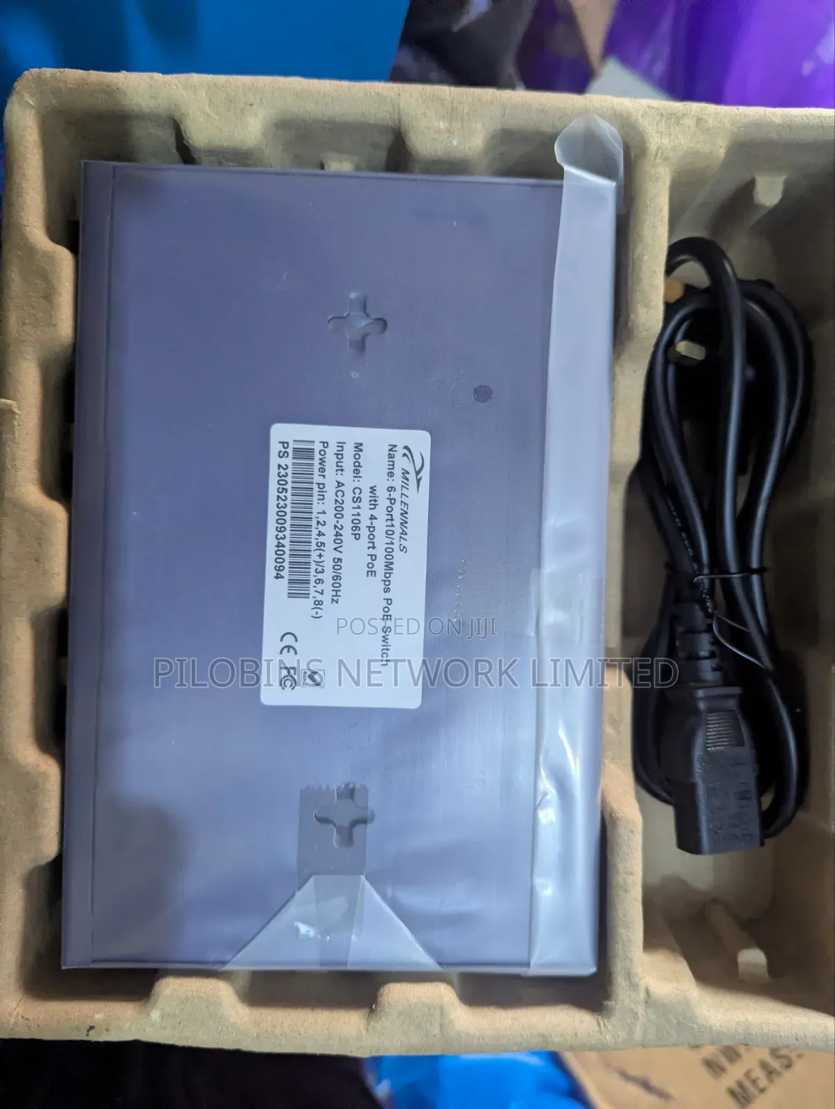 6 Ports Fast Ethernet Poe Switch