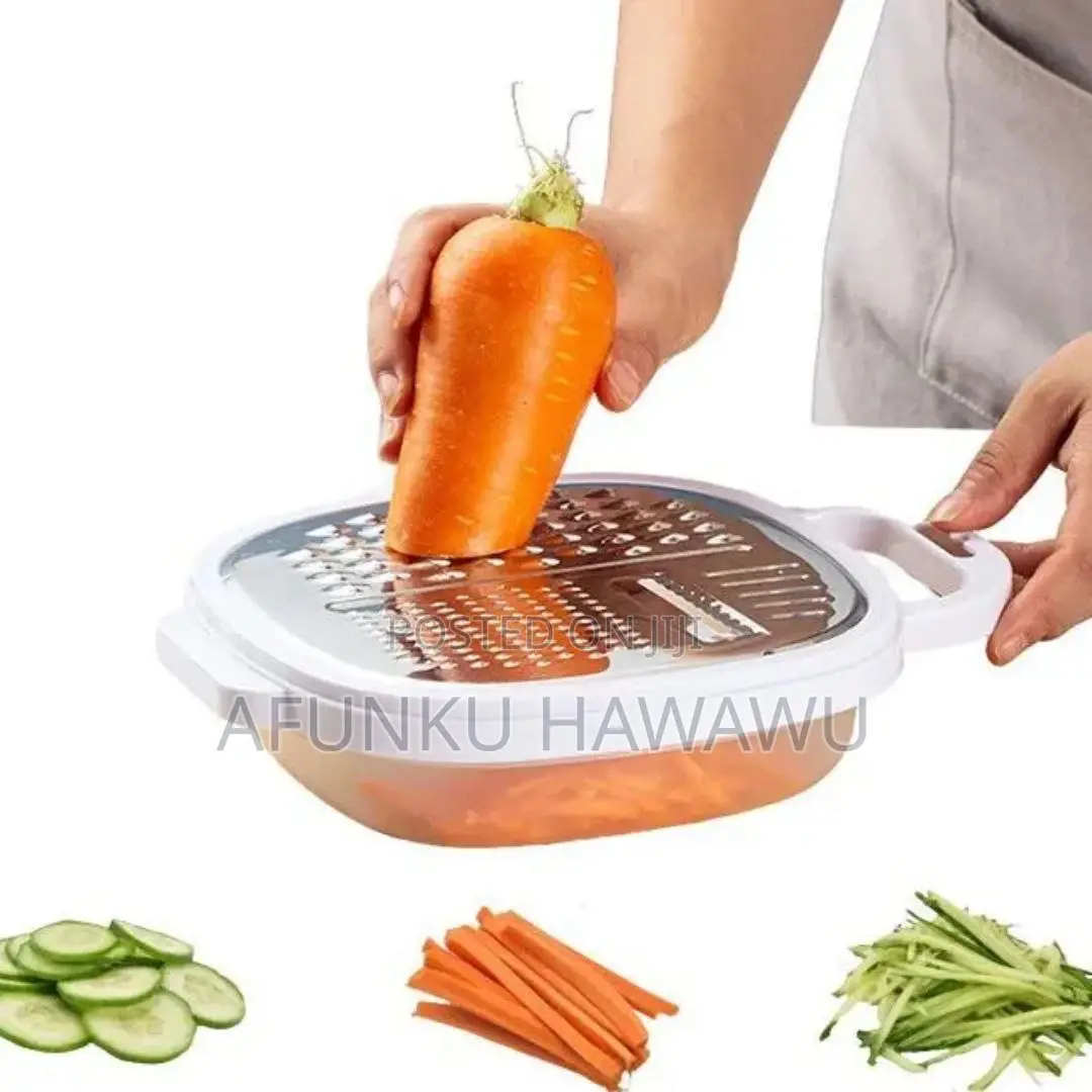 Multipurpose Kitchen 3in1 Fruit And Vegetable Grater With Container