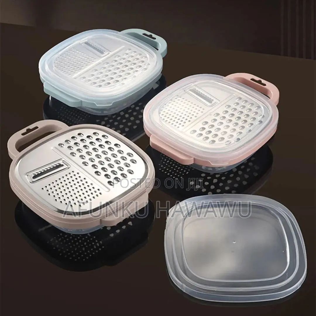 Multipurpose Kitchen 3in1 Fruit And Vegetable Grater With Container