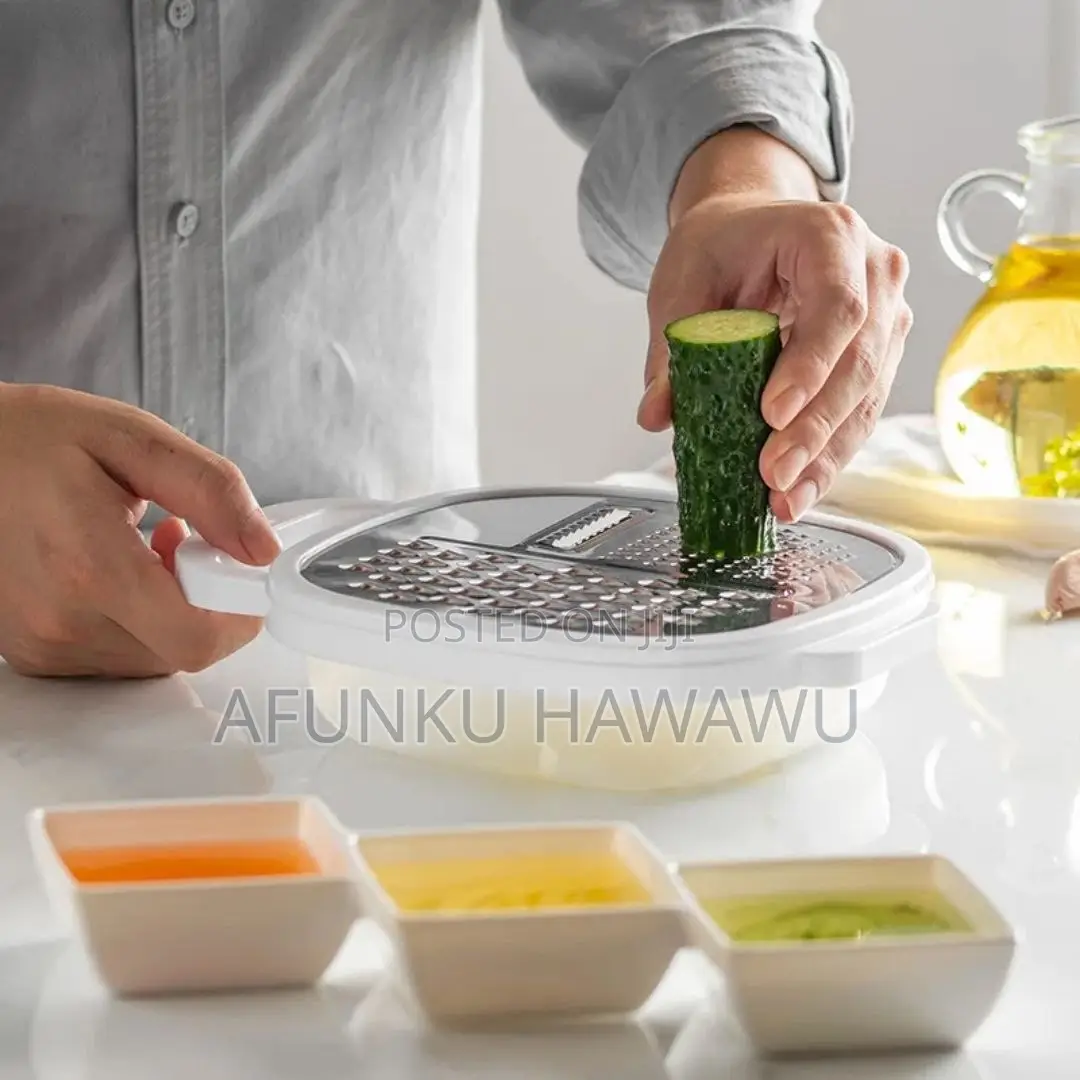 Multipurpose Kitchen 3in1 Fruit And Vegetable Grater With Container