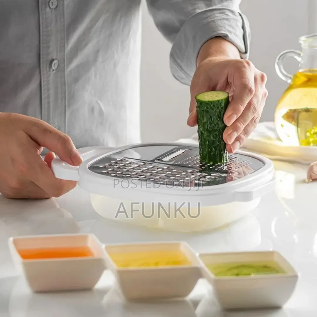 Multipurpose Kitchen 3in1 Fruit And Vegetable Grater With Container