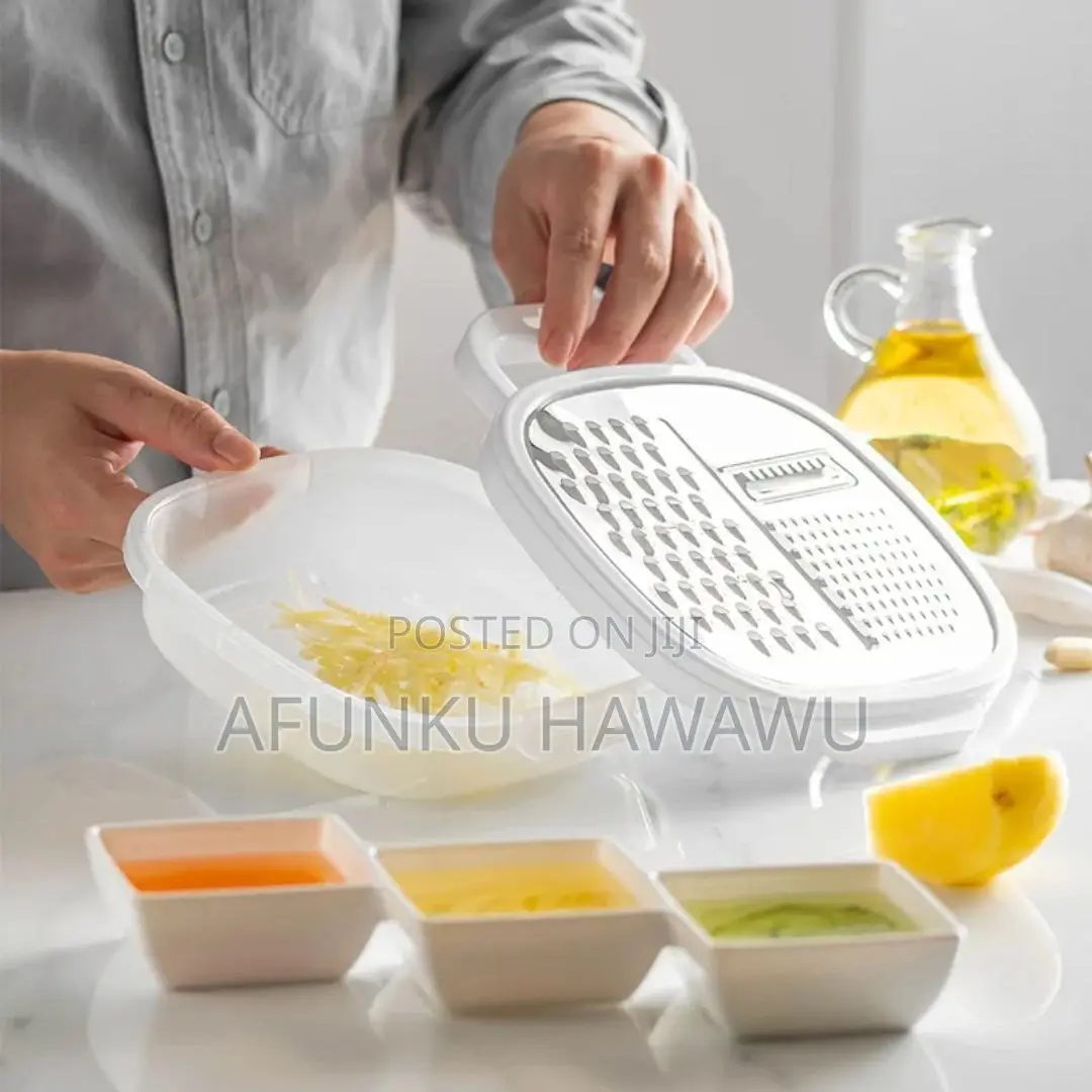 Multipurpose Kitchen 3in1 Fruit And Vegetable Grater With Container