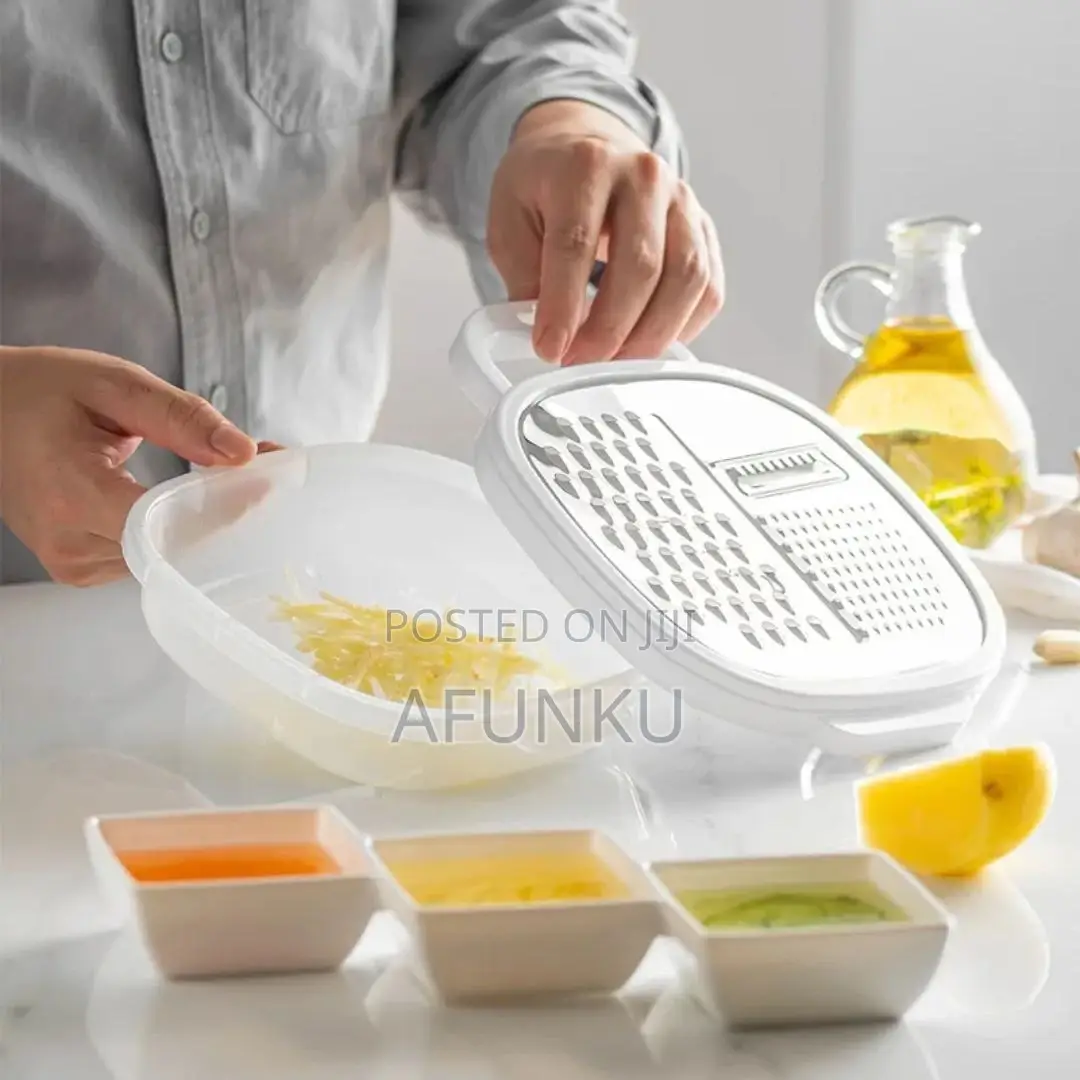Multipurpose Kitchen 3in1 Fruit And Vegetable Grater With Container
